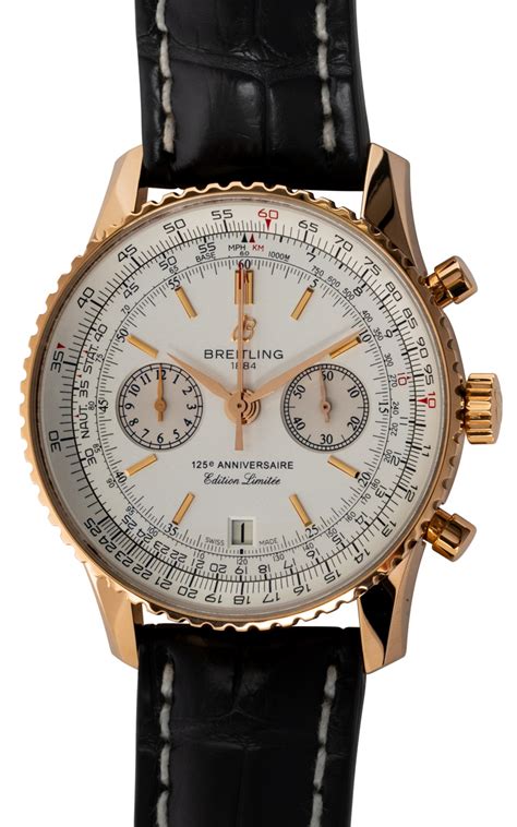 breitling 125th anniversary navitimer for sale|breitling navitimer 50th anniversary price.